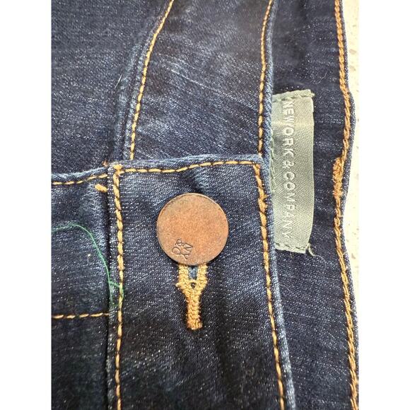 new york & company dark denim shorts womens size 10 - Picture 4 of 6